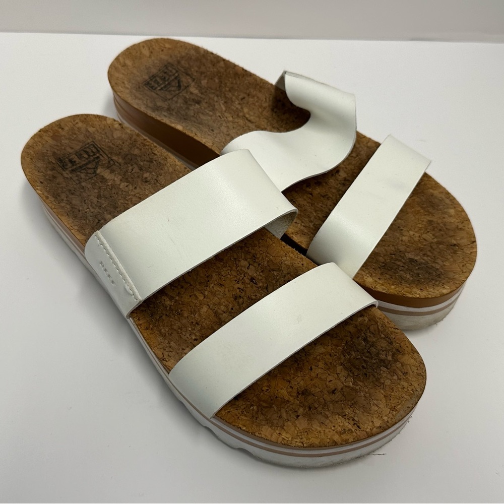 Women's Reef Cushion Vista Hi White Sandals